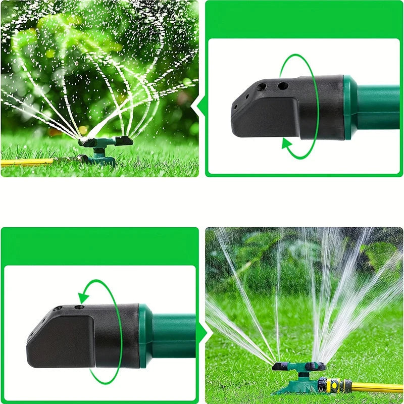 360° Auto-rotating Rotating Water Spray Sprinkler Nozzle Watering Irrigation Supplies For Lawn Garden Agricultural Irrigation