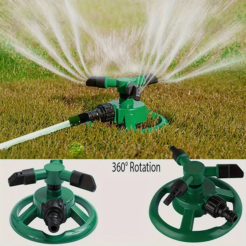 360° Auto-rotating Rotating Water Spray Sprinkler Nozzle Watering Irrigation Supplies For Lawn Garden Agricultural Irrigation