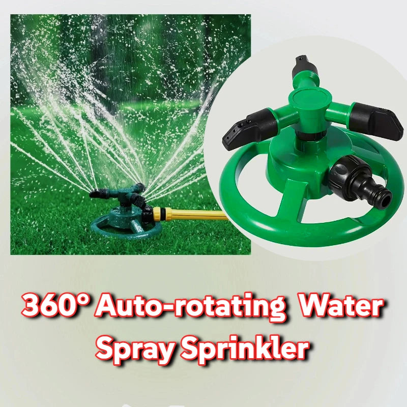 360° Auto-rotating Rotating Water Spray Sprinkler Nozzle Watering Irrigation Supplies For Lawn Garden Agricultural Irrigation