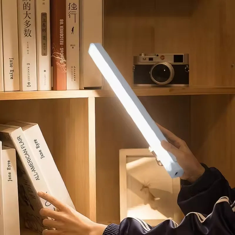 Cabinet Light USB Rechargeable Motion Sensor LED Bar Light Induction Night Light Portable Kitchen Bedside Wardrobe Closet Aisle