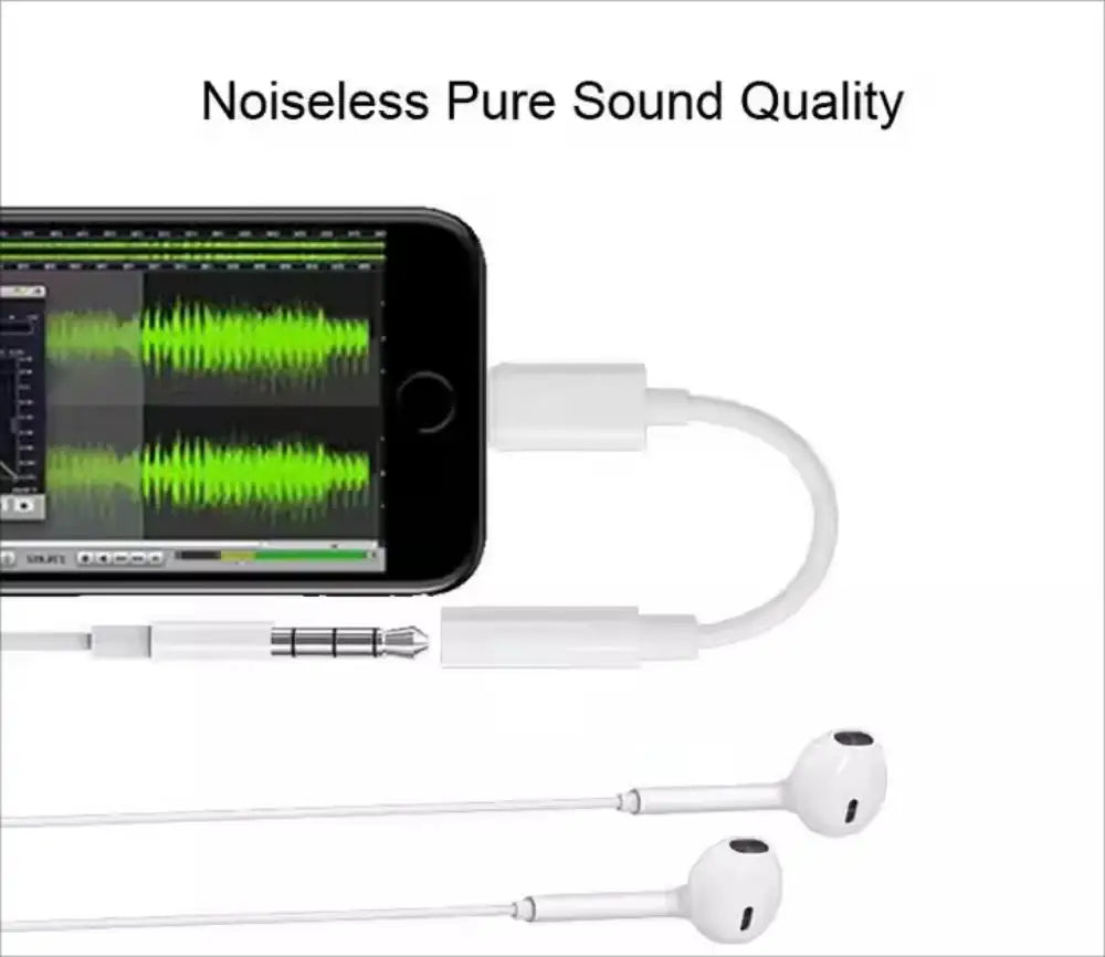 For IOS Adapter to 3.5mm Jack AUX Cable For iPhone 14 13 12 11Pro Max Male to Female Adapter Headphone Converter Audio Splitter