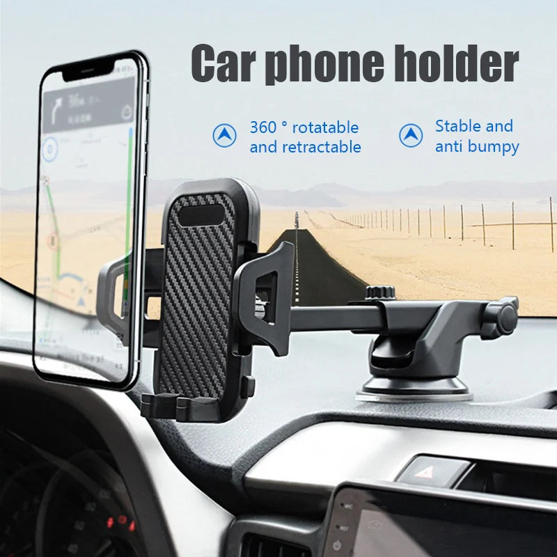Sucker Car Phone Holder Stand Gravity Dashboard Suction Cup Smartphone Mobile Cell Support in Car Bracket For All Phones